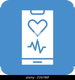 Heart Rate Vector Icon Design Illustration Stock Vector