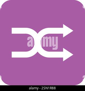 Shuffle Vector Icon Design Illustration Stock Vector