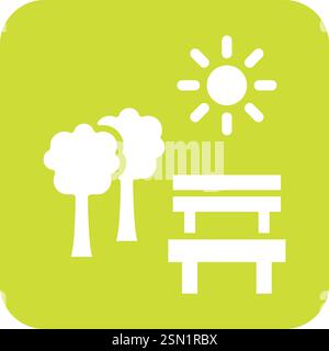 Park Vector Icon Design Illustration Stock Vector