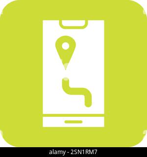 Map Vector Icon Design Illustration Stock Vector
