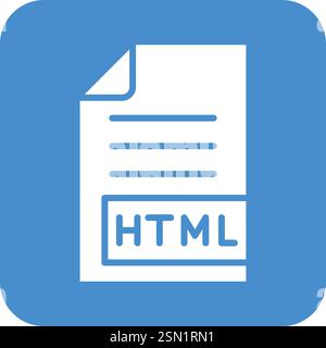 HTML Vector Icon Design Illustration Stock Vector