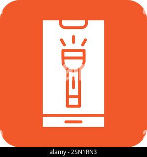 Torch Vector Icon Design Illustration Stock Vector