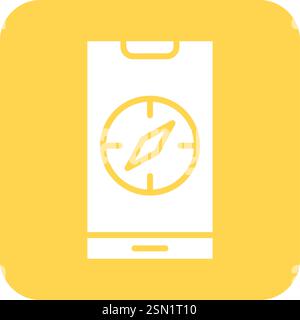 Compass Vector Icon Design Illustration Stock Vector