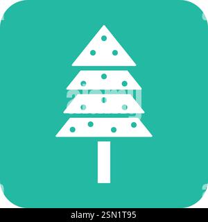 Pine tree Vector Icon Design Illustration Stock Vector