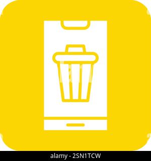Bin Vector Icon Design Illustration Stock Vector