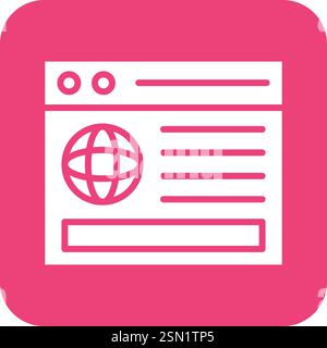 Website Vector Icon Design Illustration Stock Vector