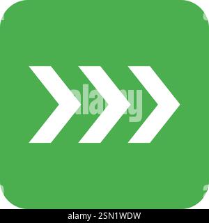 Fast Forward Vector Icon Design Illustration Stock Vector