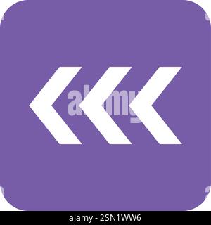 Fast Backward Vector Icon Design Illustration Stock Vector