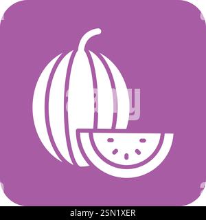 Watermelon Vector Icon Design Illustration Stock Vector