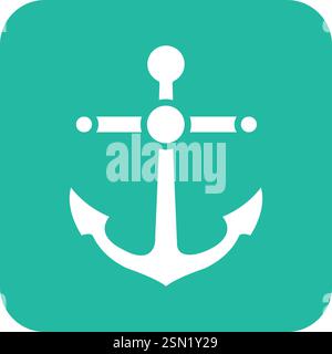 Anchor Vector Icon Design Illustration Stock Vector