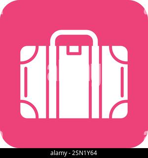 Suitcase Vector Icon Design Illustration Stock Vector