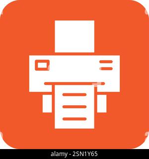 Printer Vector Icon Design Illustration Stock Vector