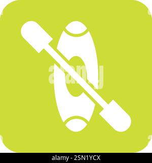 Canoe Vector Icon Design Illustration Stock Vector