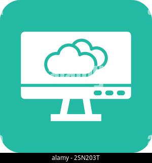Forecast Vector Icon Design Illustration Stock Vector