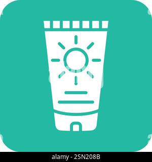 Sun cream Vector Icon Design Illustration Stock Vector