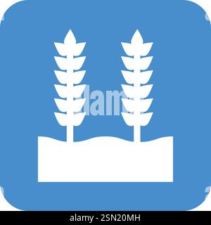 Wheat grain Vector Icon Design Illustration Stock Vector