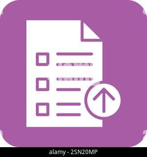 Upload Vector Icon Design Illustration Stock Vector