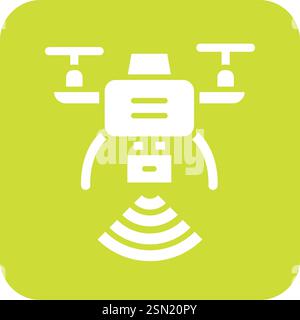Drone Vector Icon Design Illustration Stock Vector