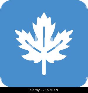 Maple leaf Vector Icon Design Illustration Stock Vector