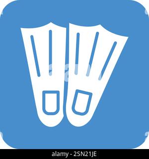 Fins Vector Icon Design Illustration Stock Vector