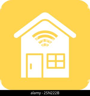 Smart house Vector Icon Design Illustration Stock Vector