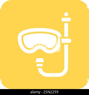 Scuba diving Vector Icon Design Illustration Stock Vector