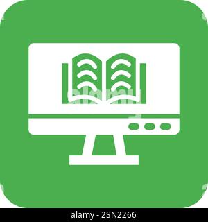 Online learning Vector Icon Design Illustration Stock Vector