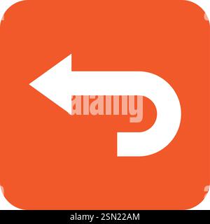 Undo Vector Icon Design Illustration Stock Vector