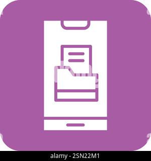 Folder Vector Icon Design Illustration Stock Vector