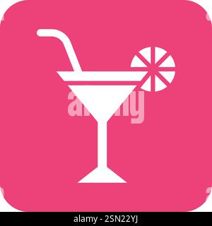 Martini Vector Icon Design Illustration Stock Vector