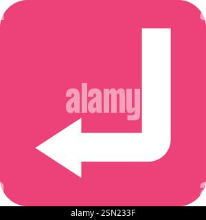 Down left Vector Icon Design Illustration Stock Vector