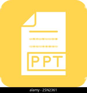 PPT Vector Icon Design Illustration Stock Vector
