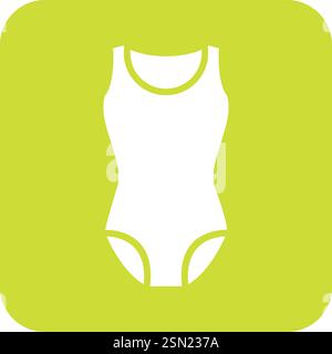 Swim suit Vector Icon Design Illustration Stock Vector