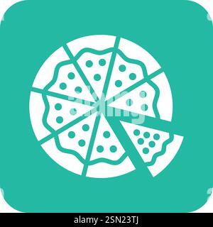 Pizza Vector Icon Design Illustration Stock Vector