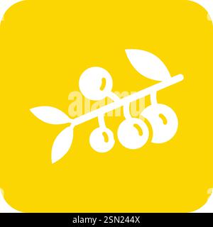 Berries Vector Icon Design Illustration Stock Vector