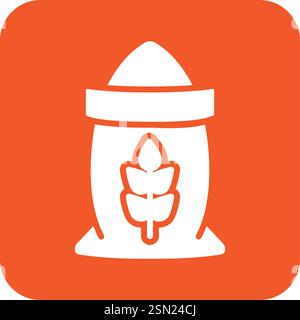 Flour Vector Icon Design Illustration Stock Vector