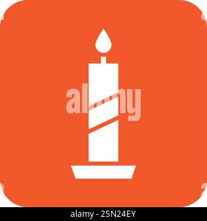 Candle Vector Icon Design Illustration Stock Vector
