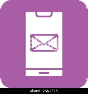 Mail Vector Icon Design Illustration Stock Vector