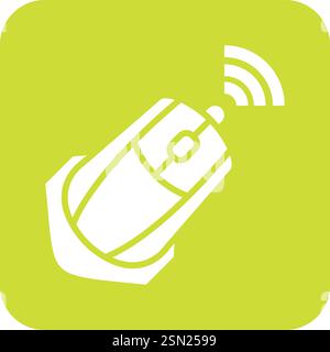 Wireless Mouse Vector Icon Design Illustration Stock Vector