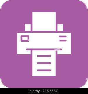 Printer Vector Icon Design Illustration Stock Vector
