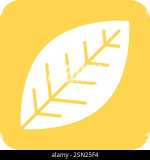 Leaf Vector Icon Design Illustration Stock Vector