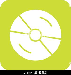 Cd Vector Icon Design Illustration Stock Vector