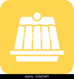 Pudding Vector Icon Design Illustration Stock Vector
