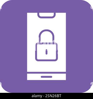 Lock Vector Icon Design Illustration Stock Vector