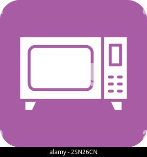 Microwave Vector Icon Design Illustration Stock Vector