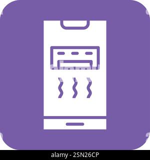 Air Conditioner Vector Icon Design Illustration Stock Vector