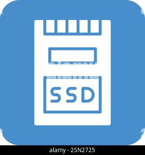 Ssd Vector Icon Design Illustration Stock Vector