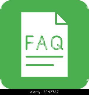 Faq Vector Icon Design Illustration Stock Vector