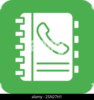 Contacts book Vector Icon Design Illustration Stock Vector
