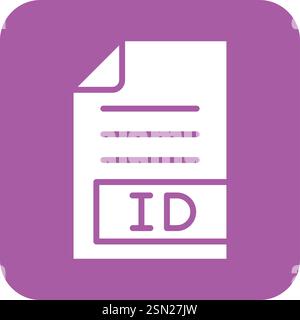 ID Vector Icon Design Illustration Stock Vector
